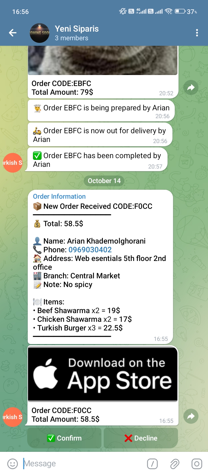 Food Ordering WebApp
