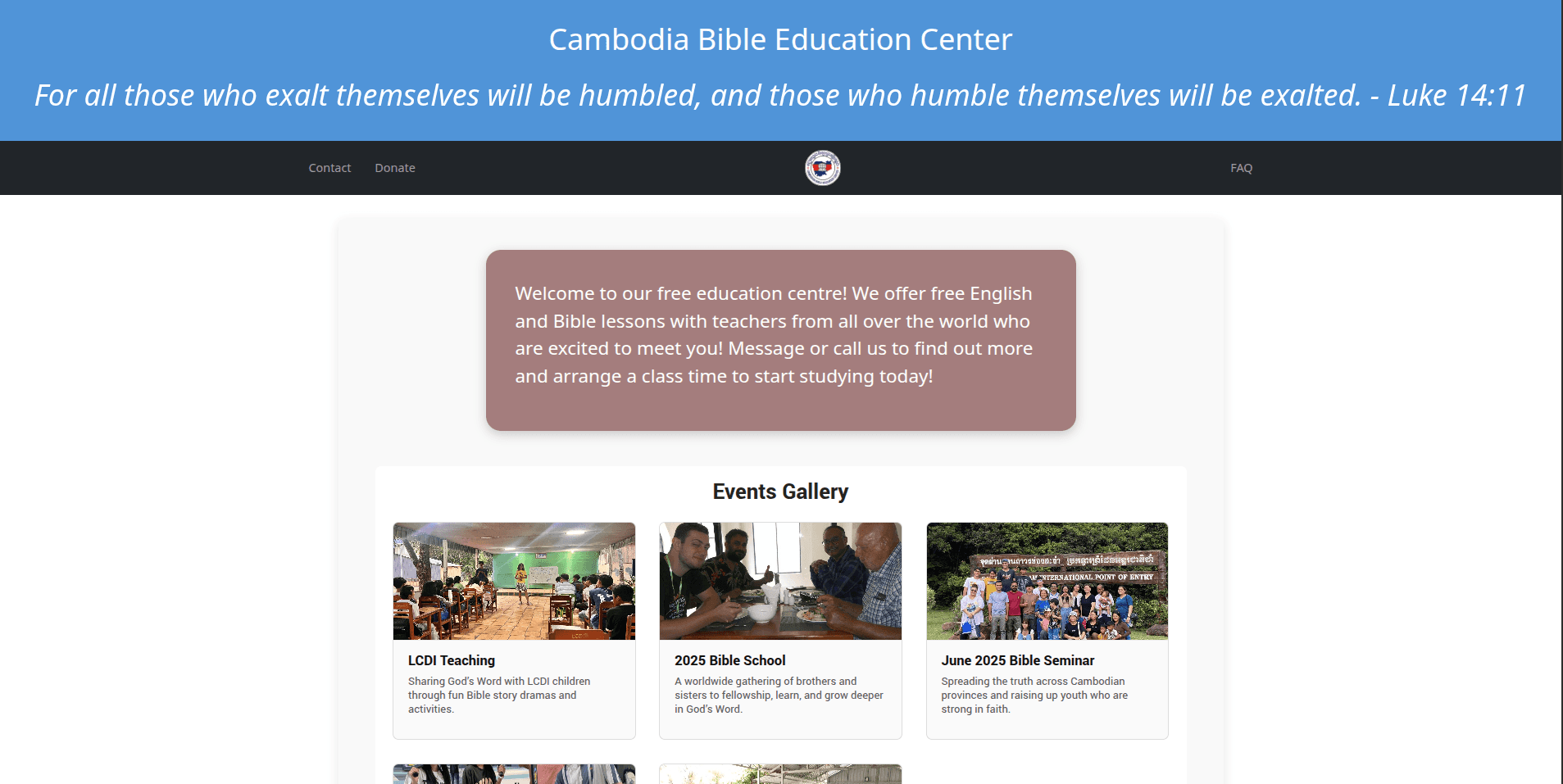 CMS dashboard view